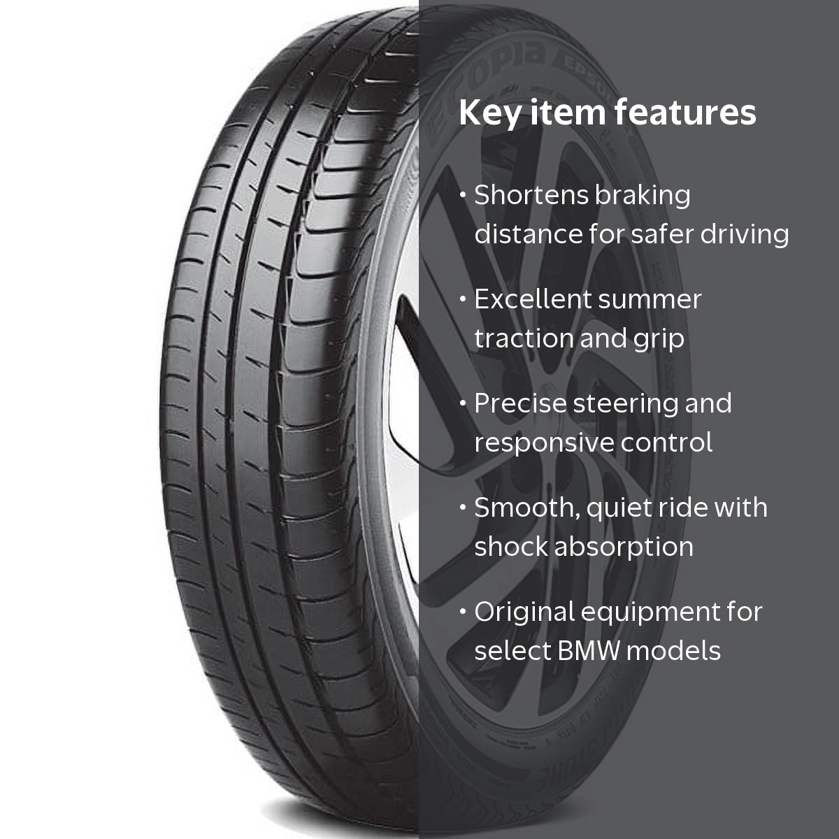 Bridgestone Ecopia EP500 155/60R20 80Q Summer Tire - Walmart.com