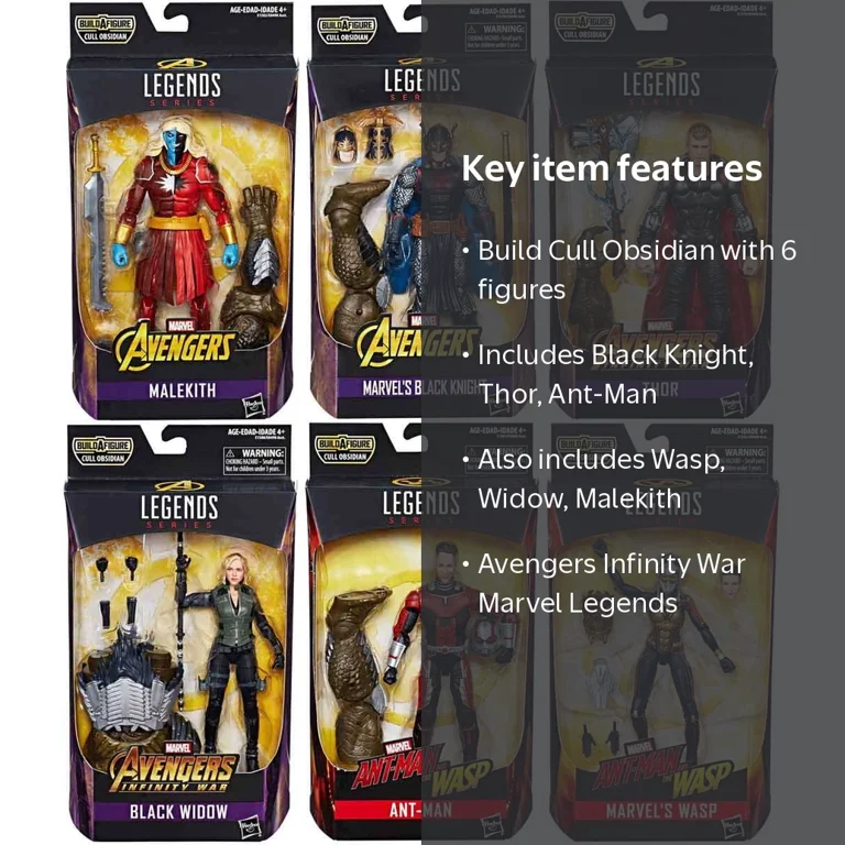 Avengers: Infinity War Marvel Legends Cull Obsidian Series Set of