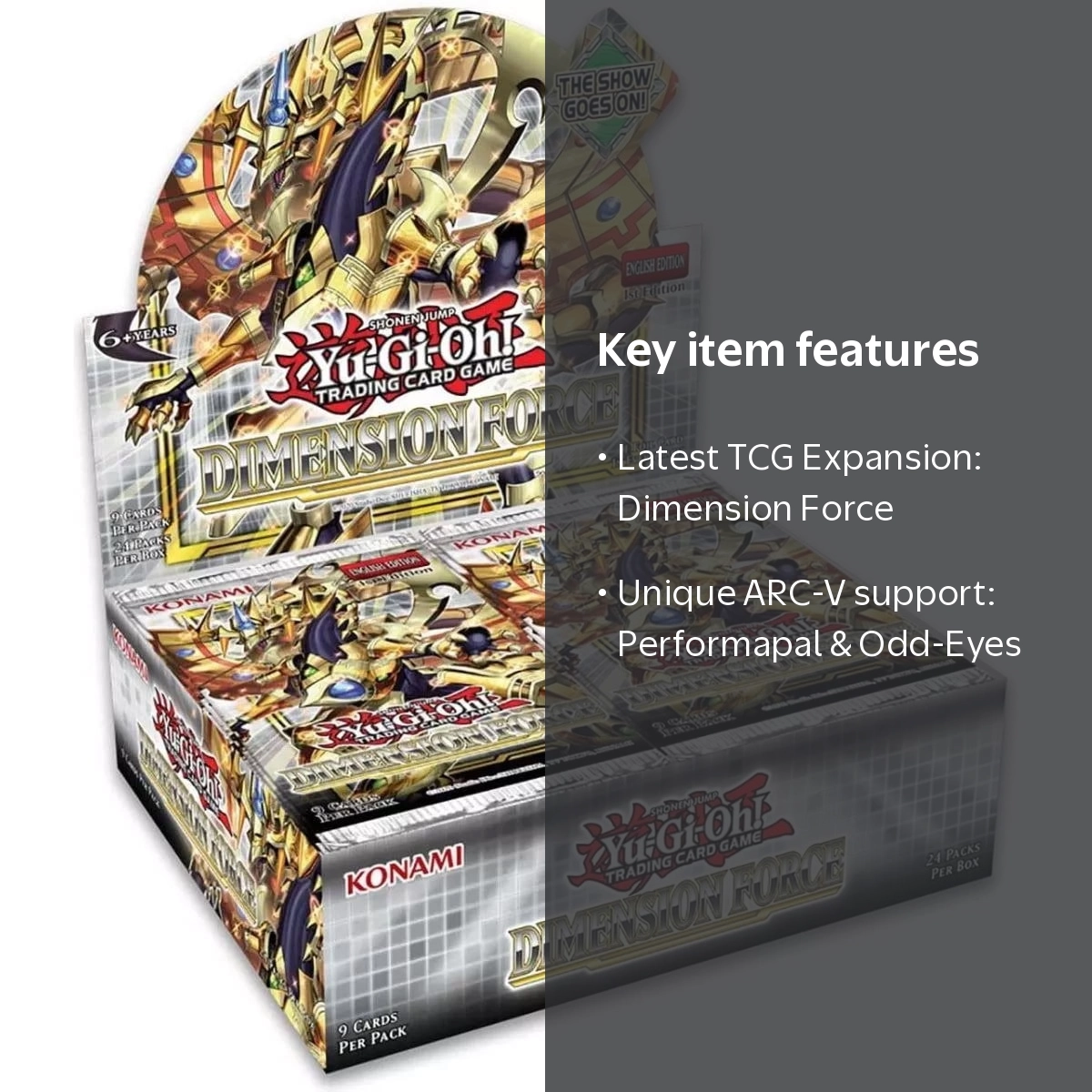 遊戯王OCG DIMENSION FORCE BOX Yu-Gi-Oh! Dimension Force Booster Box (1st, English) - Walmart.com
