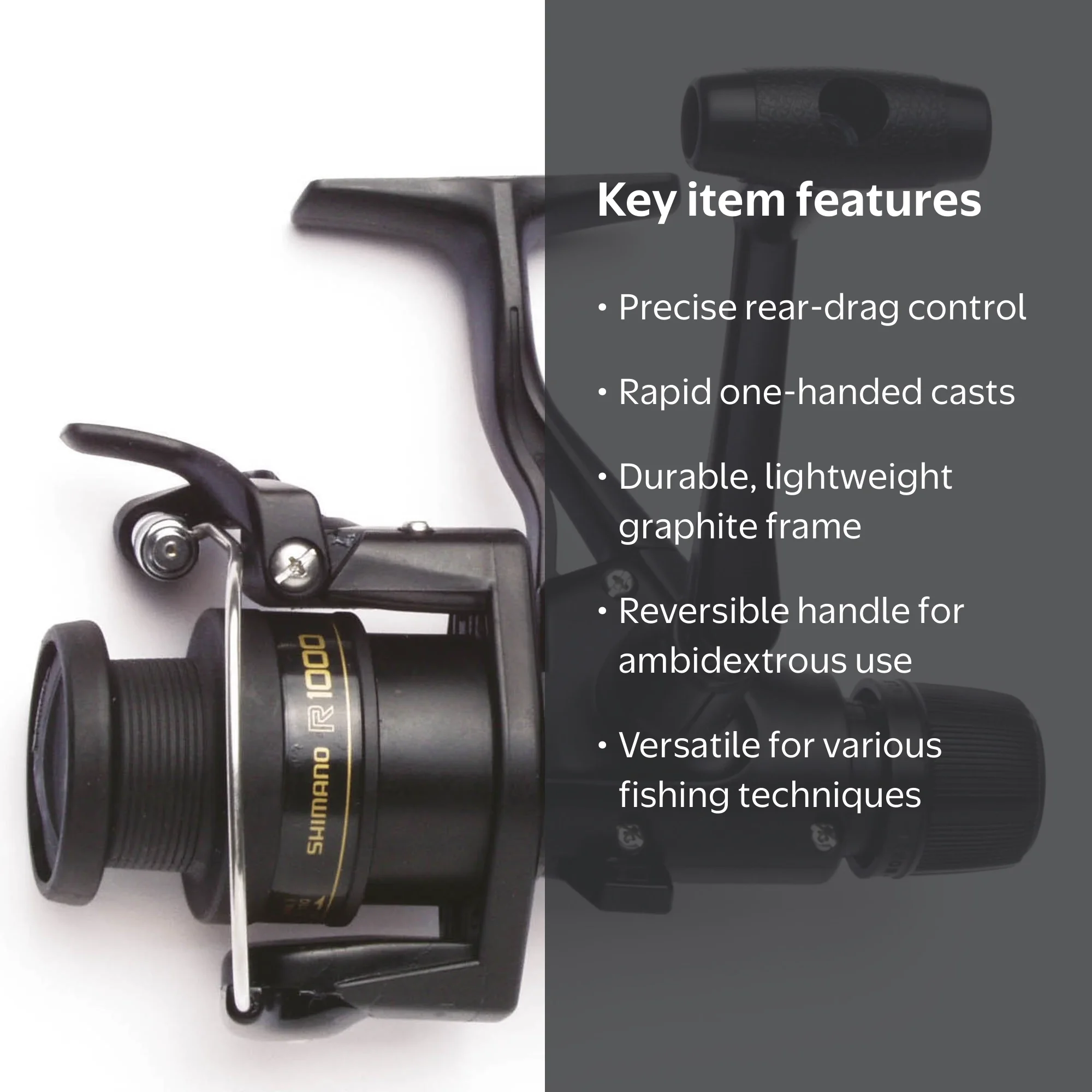 Shimano, Fishing IX4000R RDRG Clam Spinning Reel, 4000R - Walmart.com