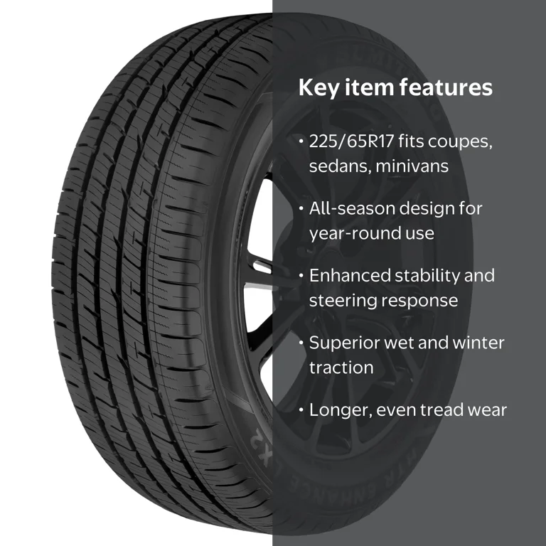 Sumitomo HTR Enhance LX2 Passenger Tire, 225/65R17, All Season