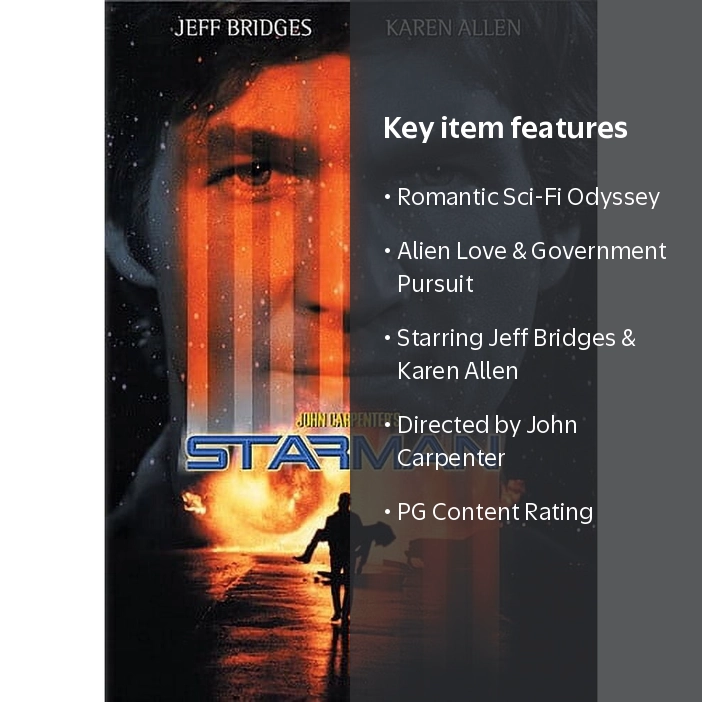 Sony Pictures Entertainment, Starman DVD, John Carpenter - Walmart.com