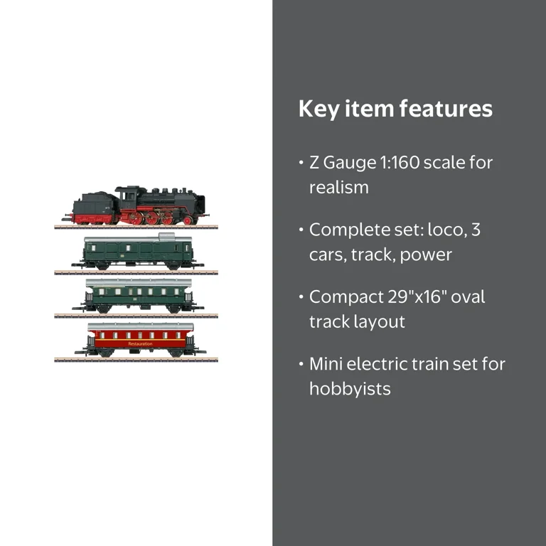 MARKLIN Z Scale SPUR Z Mini Electric Train Set Museum Train