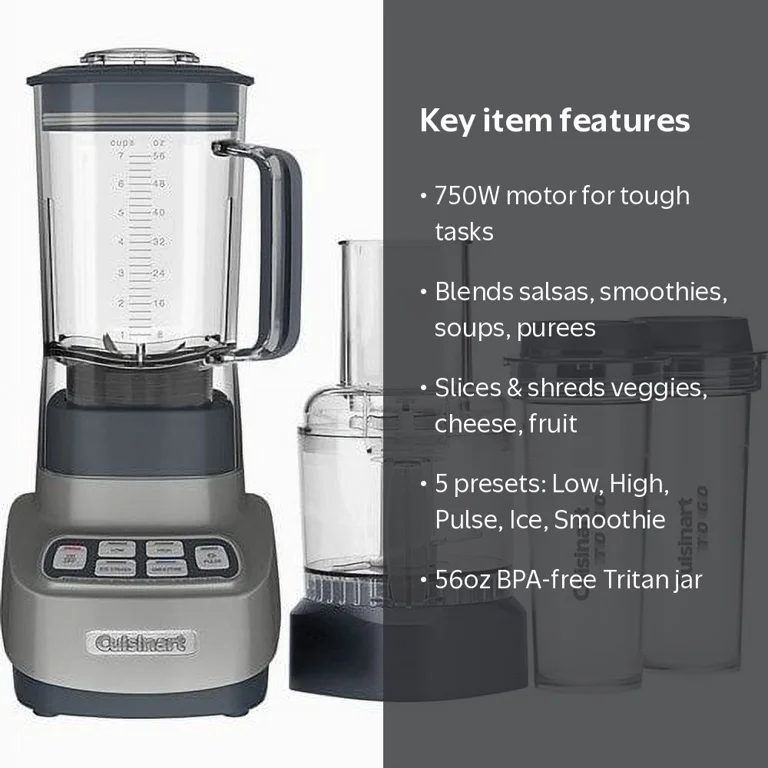 Cuisinart Velocity Ultra Blender/Food Processor, Gun Metal BFP