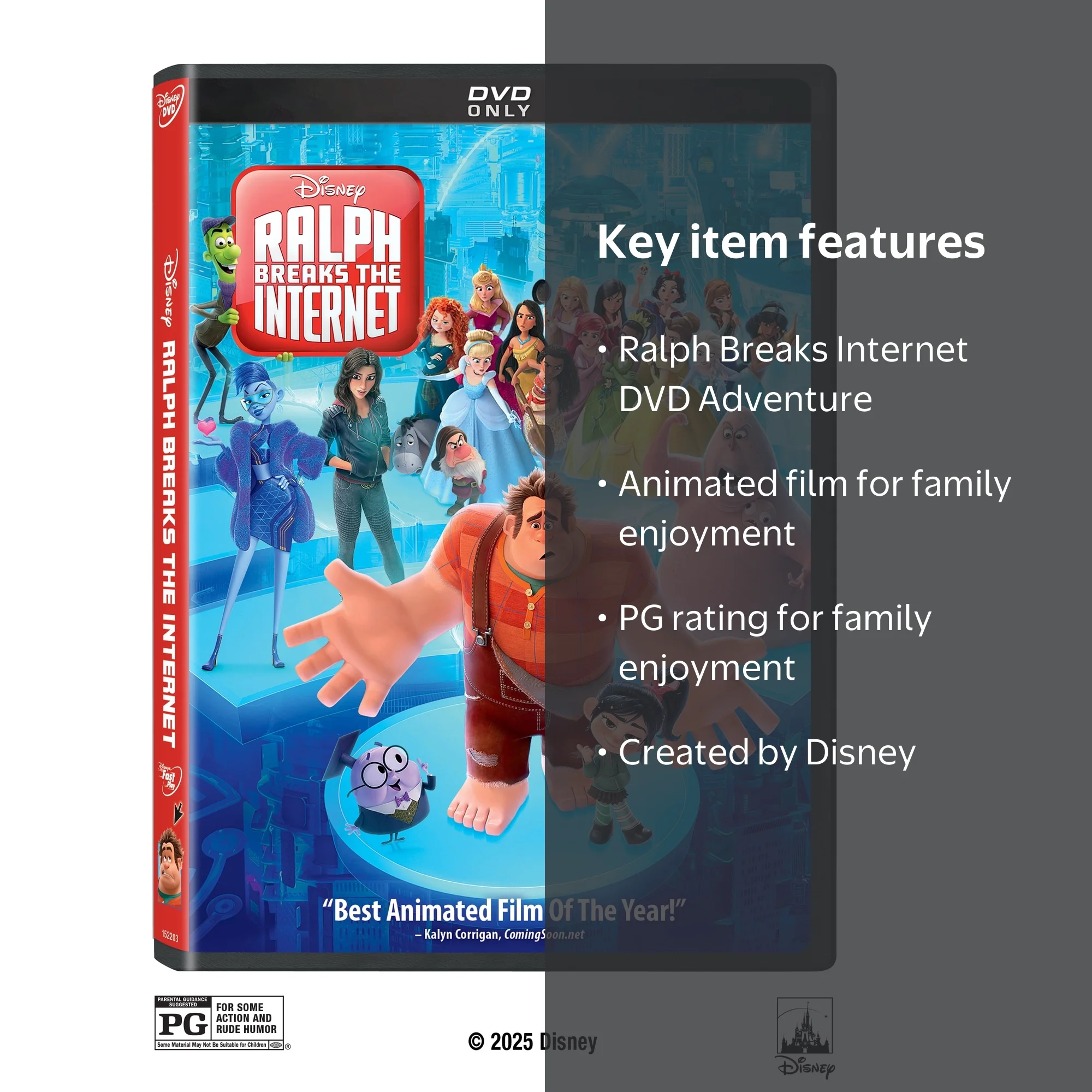 Ralph Breaks the Internet (DVD), Disney, Adventure, Animated