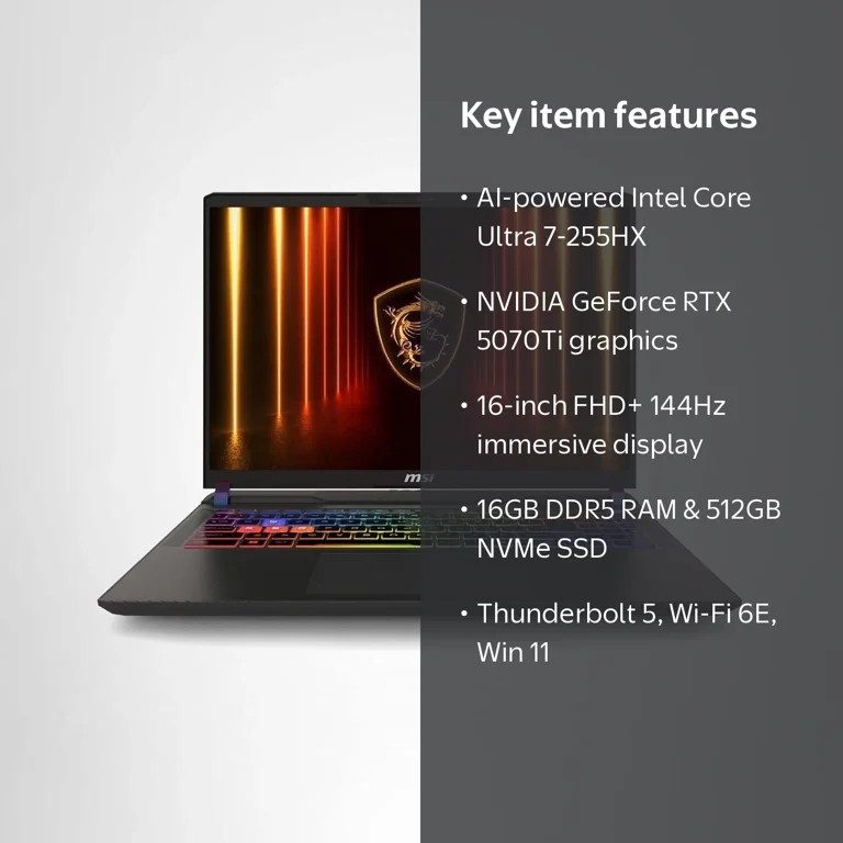 ゲーミングPC　i5-4690 GTX760　16GB　一式セット MSI Vector 16 HX AI 16 144Hz FHD+ Gaming Laptop: Intel Core Ultra