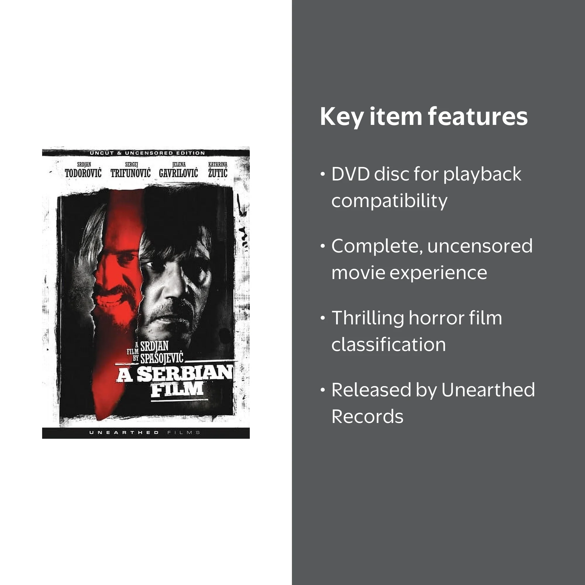 Unearthed Records: A Serbian Film - Uncut & Uncensored Horror