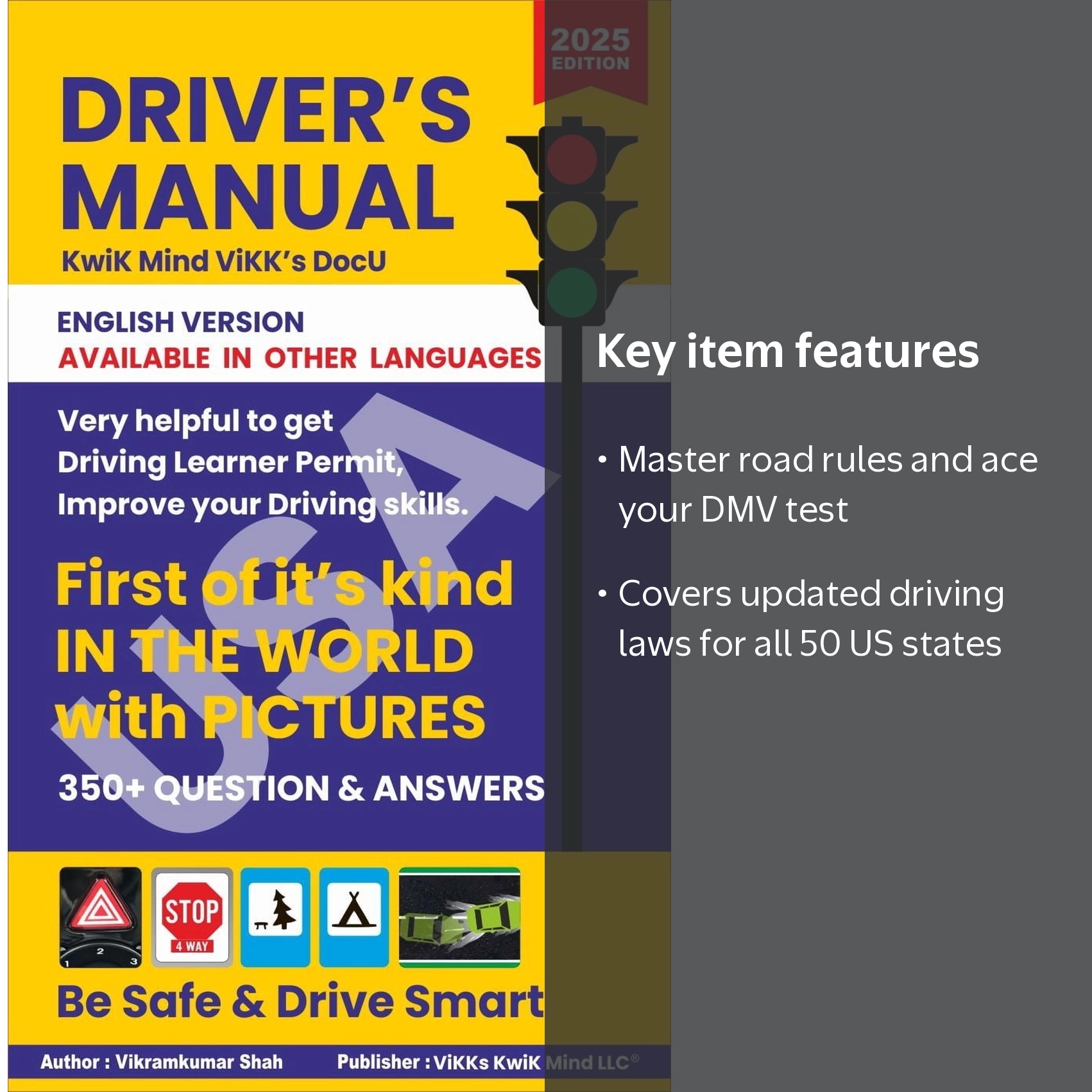Driver's manual book USA English version - Walmart.com