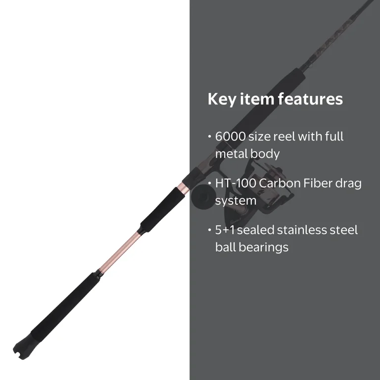 PENN Passion II Spinning Combo 6000 Reel Size - Durable - Walmart.com