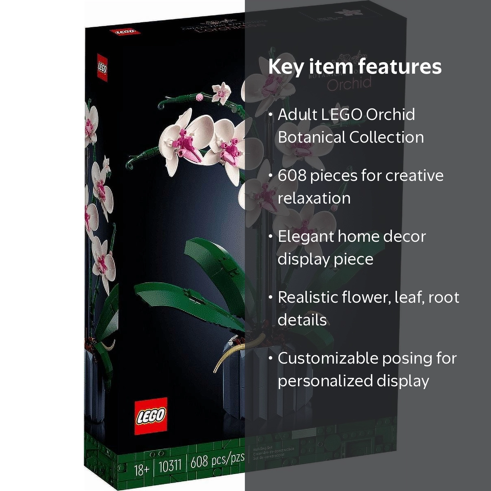 LEGO, Botanical Collection Orchid, 10311, 608 Pieces - Walmart.com