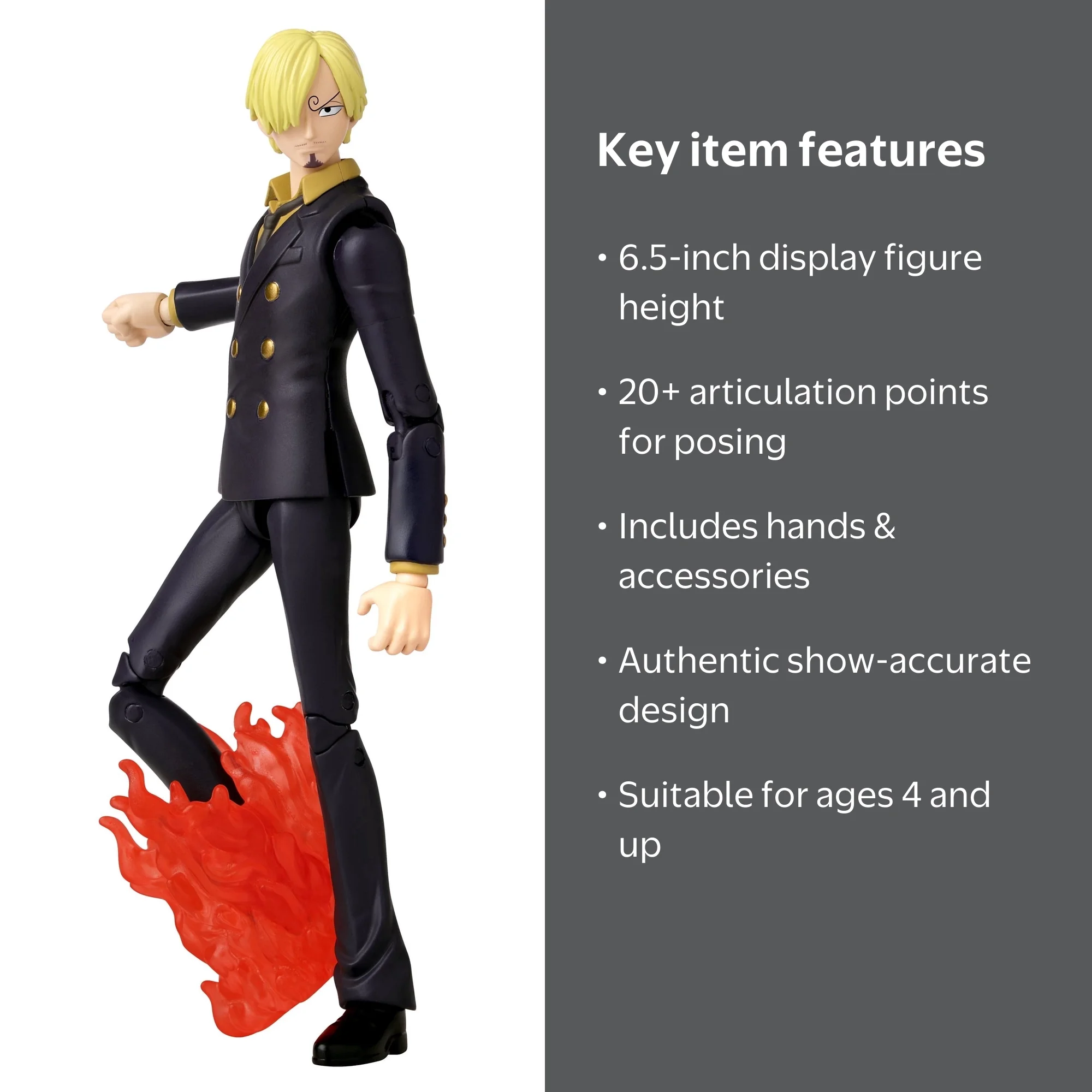 Anime Heroes, One Piece - Sanji, 6.5