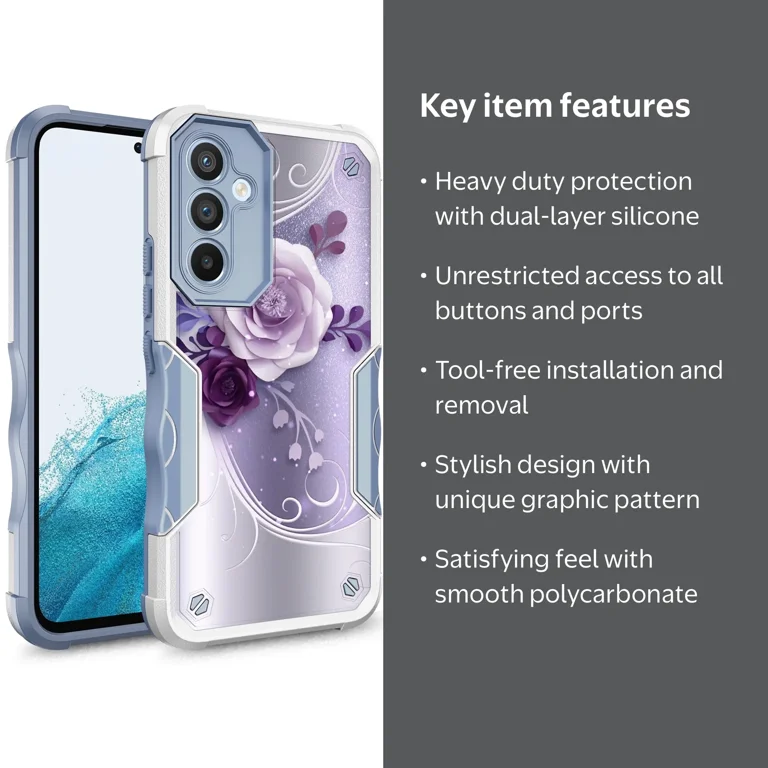 Samsung Galaxy A54 5G Case, Heavy Duty Dual Layer Protection