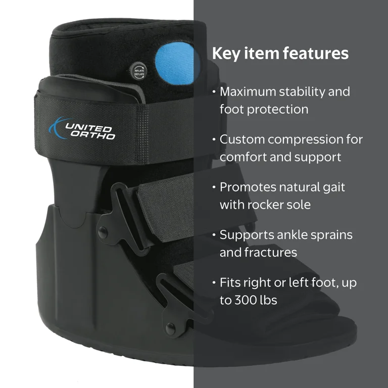 Short Air Cam Walker Fracture Boot - Small - Steel Reinforced Short Air Cam Walker Fracture Boot - United Ortho main image 4