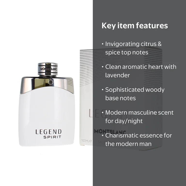 Montblanc, Legend Spirit Eau De Toilette, 3.3 oz, Fresh Citrus Montblanc, Legend Spirit Eau De Toilette, 3.3 oz, Fresh Citrus
