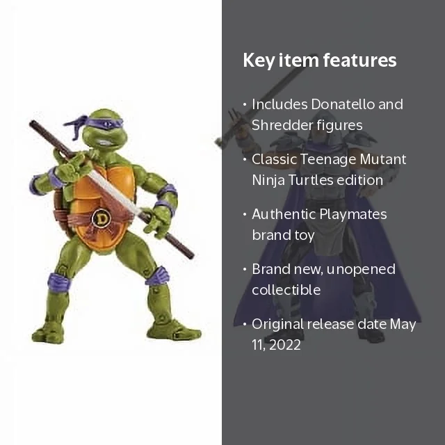 Tmnt Classic Don Vs Shedder 2pk Af - Walmart.com
