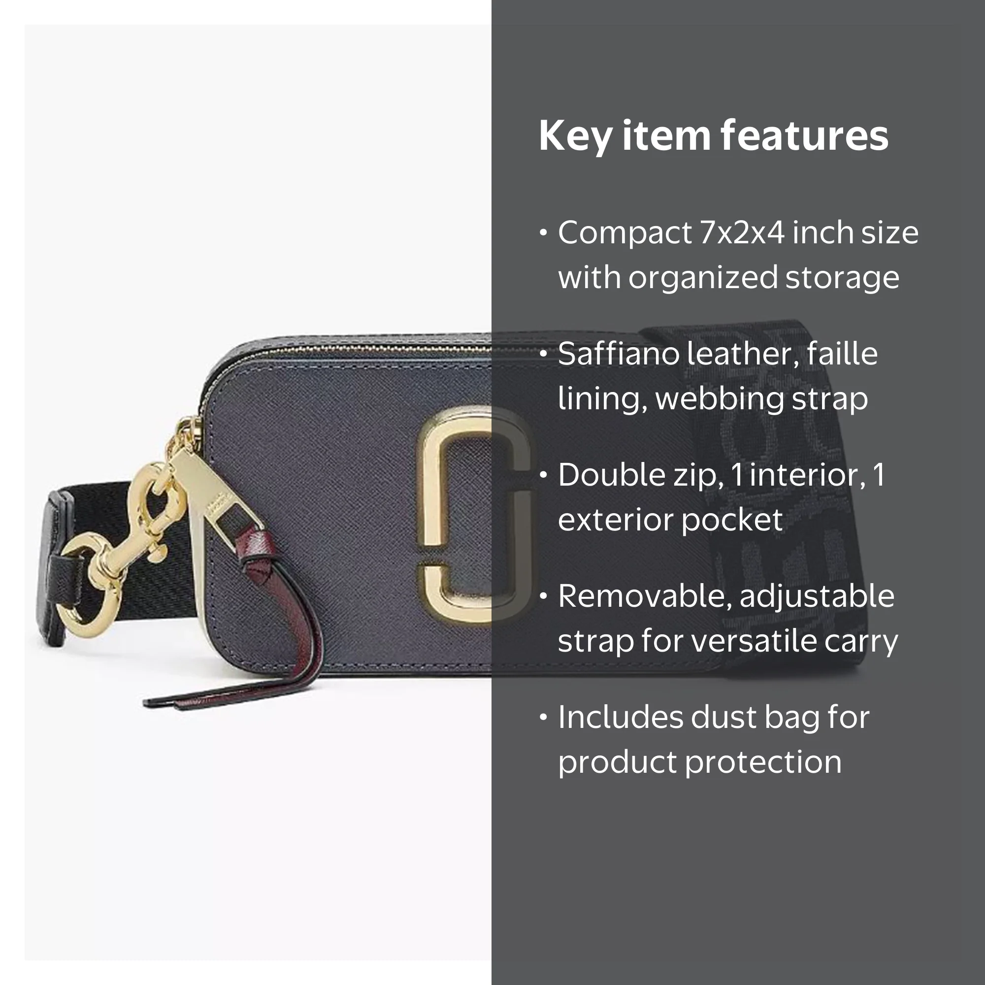 Marc Jacobs Women's Snapshot Camera Bag, Shadow Multi, One Size