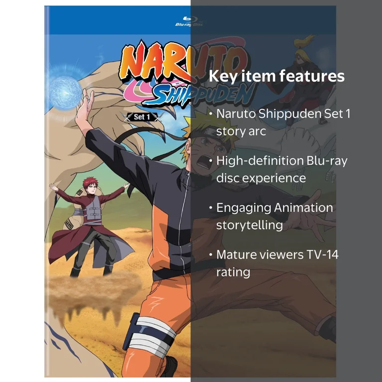 Naruto Shippuden Set 1 - Blu-ray Animation Rated TV-14 - Walmart.com