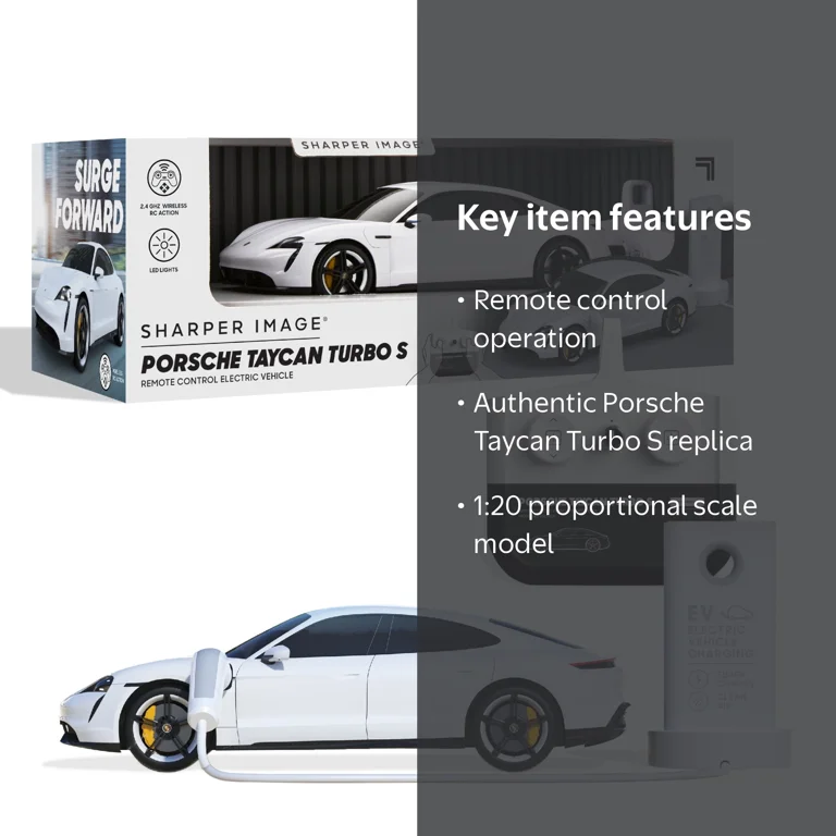 Sharper Image Toy RC Porsche Taycan Turbo S 1:20 - Walmart.com