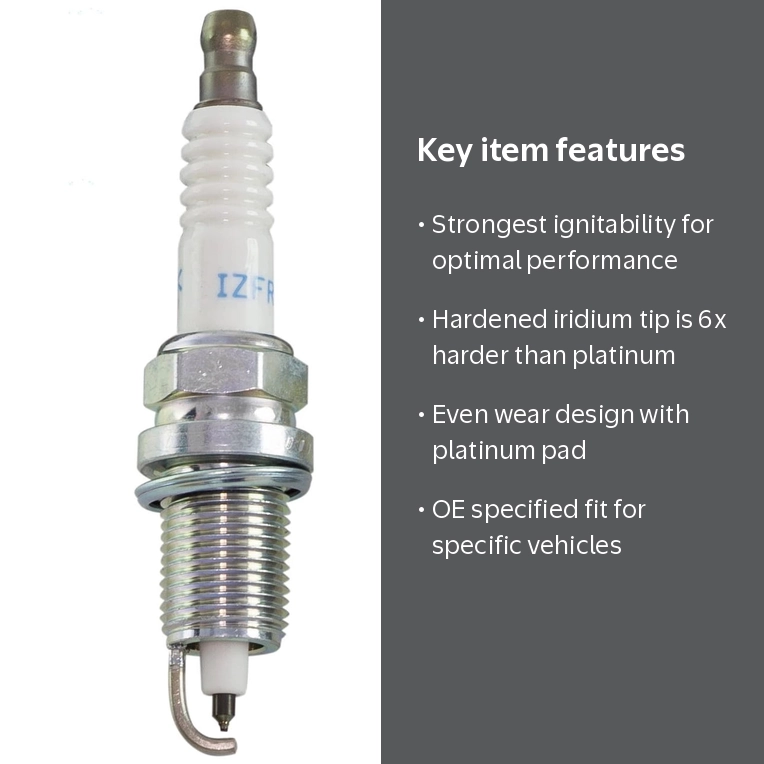 NGK, Spark Plug, IZFR5J, Laser Iridium, OE Engineered - Walmart.com