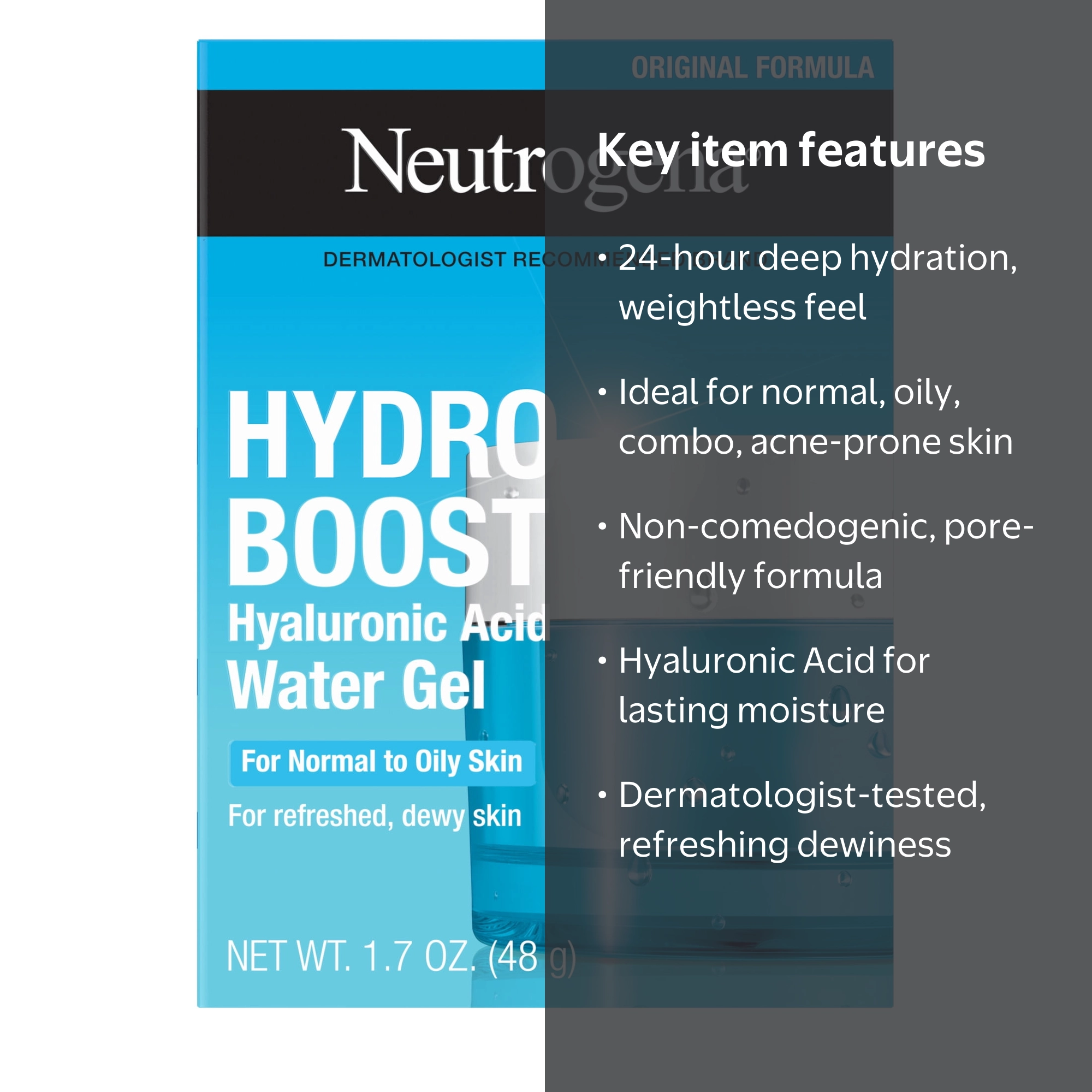 Neutrogena, Hydro Boost Water Gel, 1.7 oz, Hyaluronic Acid