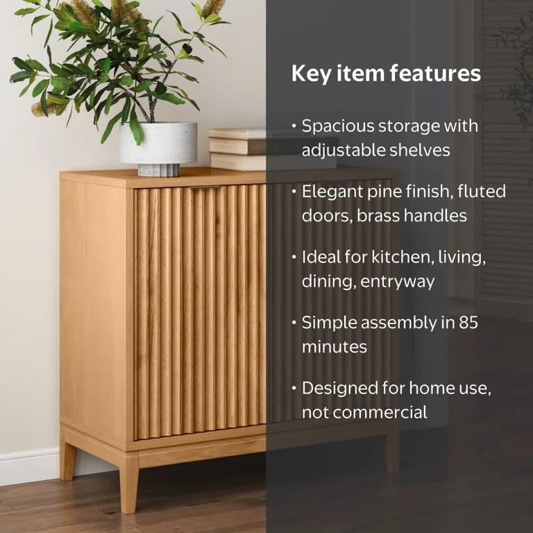 Nathan James Jasper Modern Sideboard, Kitchen Storage Cabinet with