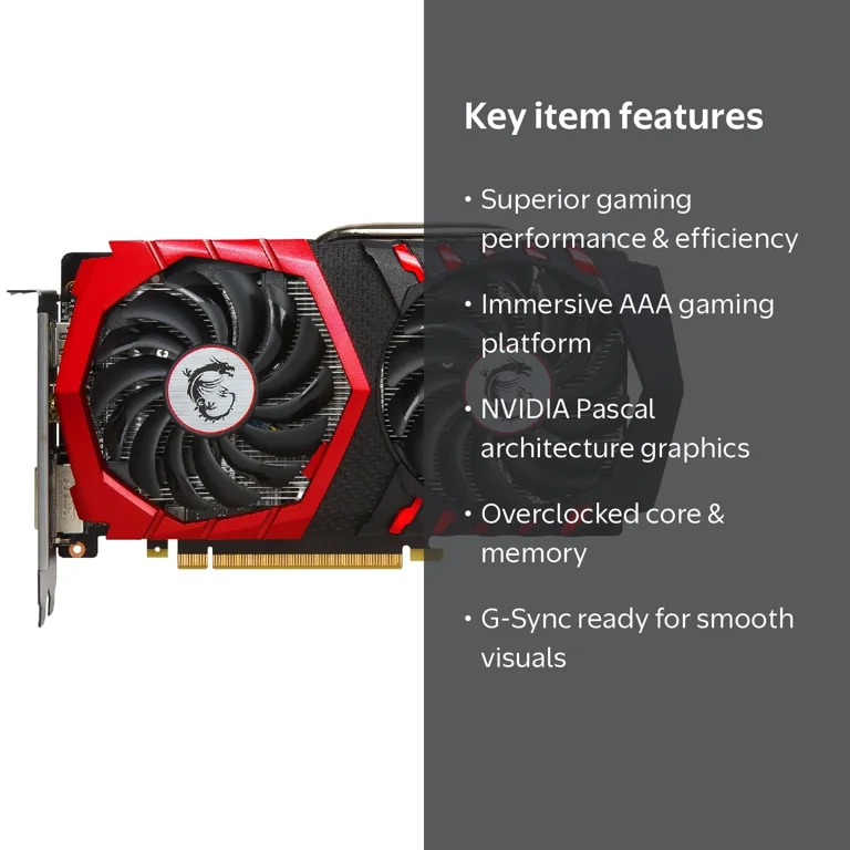 MSI GeForce GTX 1050 Ti Gaming X Graphics Card - Walmart.com MSI GeForce GTX 1050 Ti Gaming X Graphics Card - Walmart.com