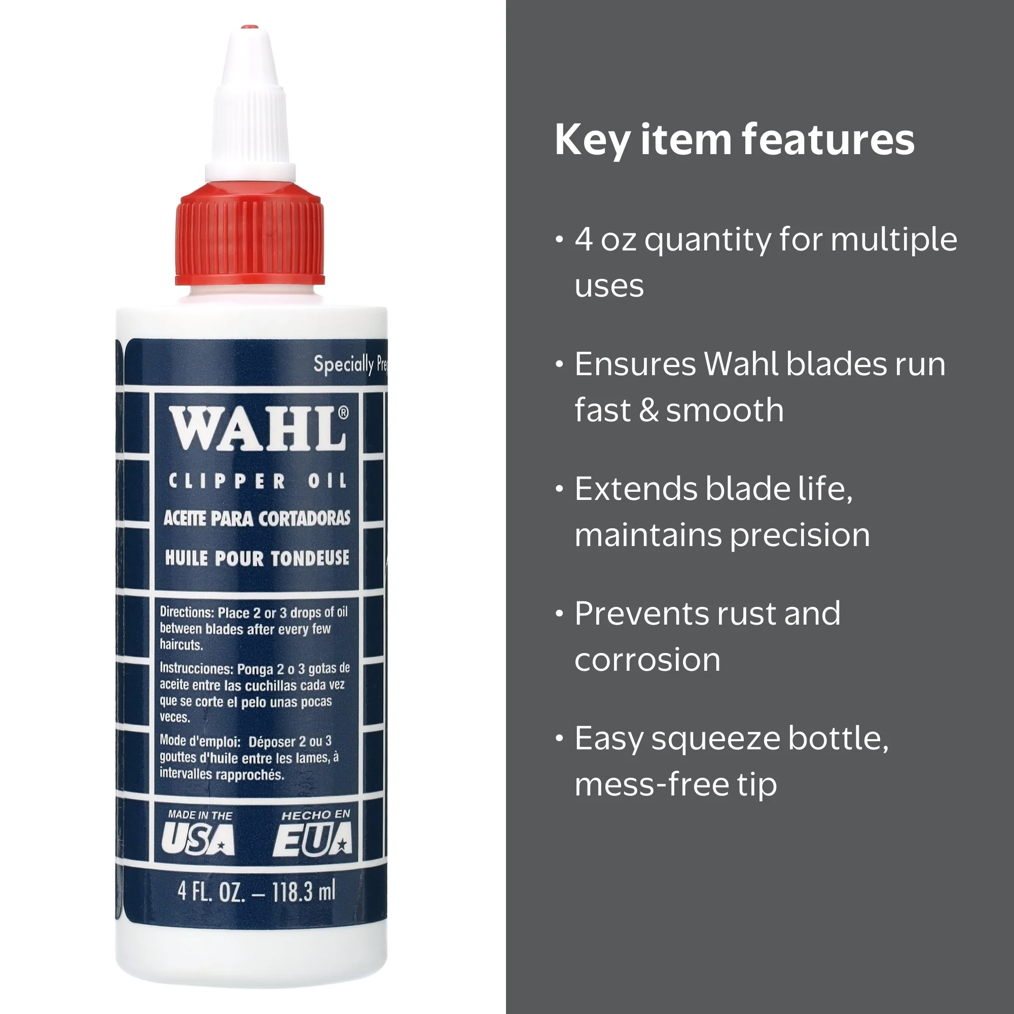 Wahl Clipper Wahl Blade Oil 4oz(36) Wahl Clipper Wahl Blade Oil 4oz(36)