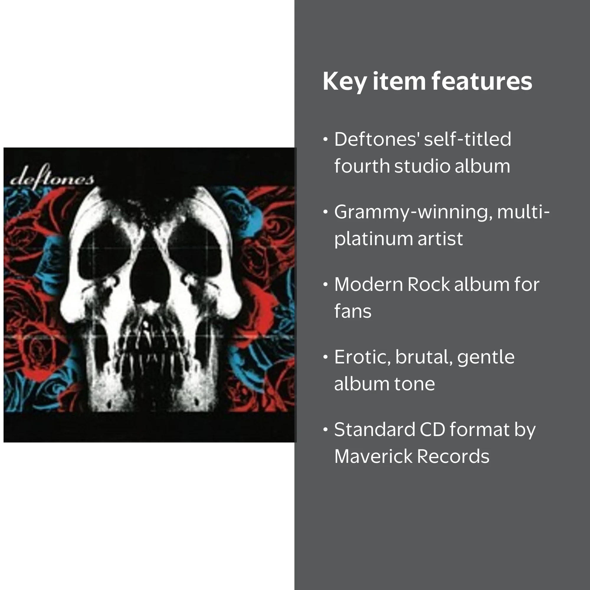 MAVERICK Deftones - Deftones - Music & Performance - CD - Walmart.com