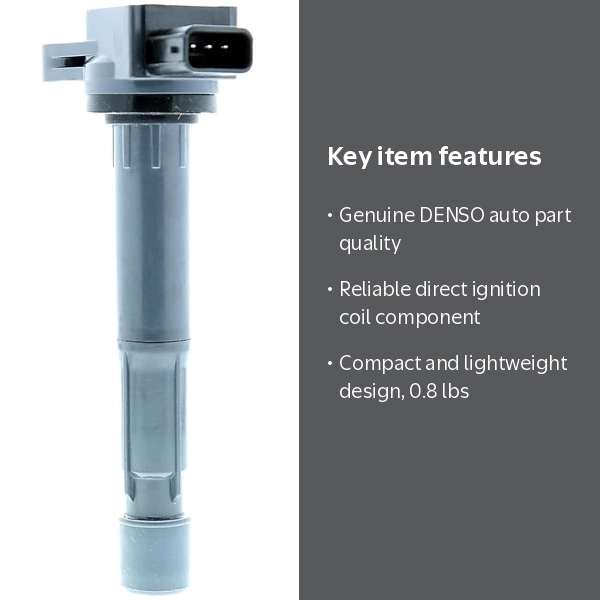 DENSO, Direct Ignition Coil, 673-2318, Gray fits Acura TSX RDX