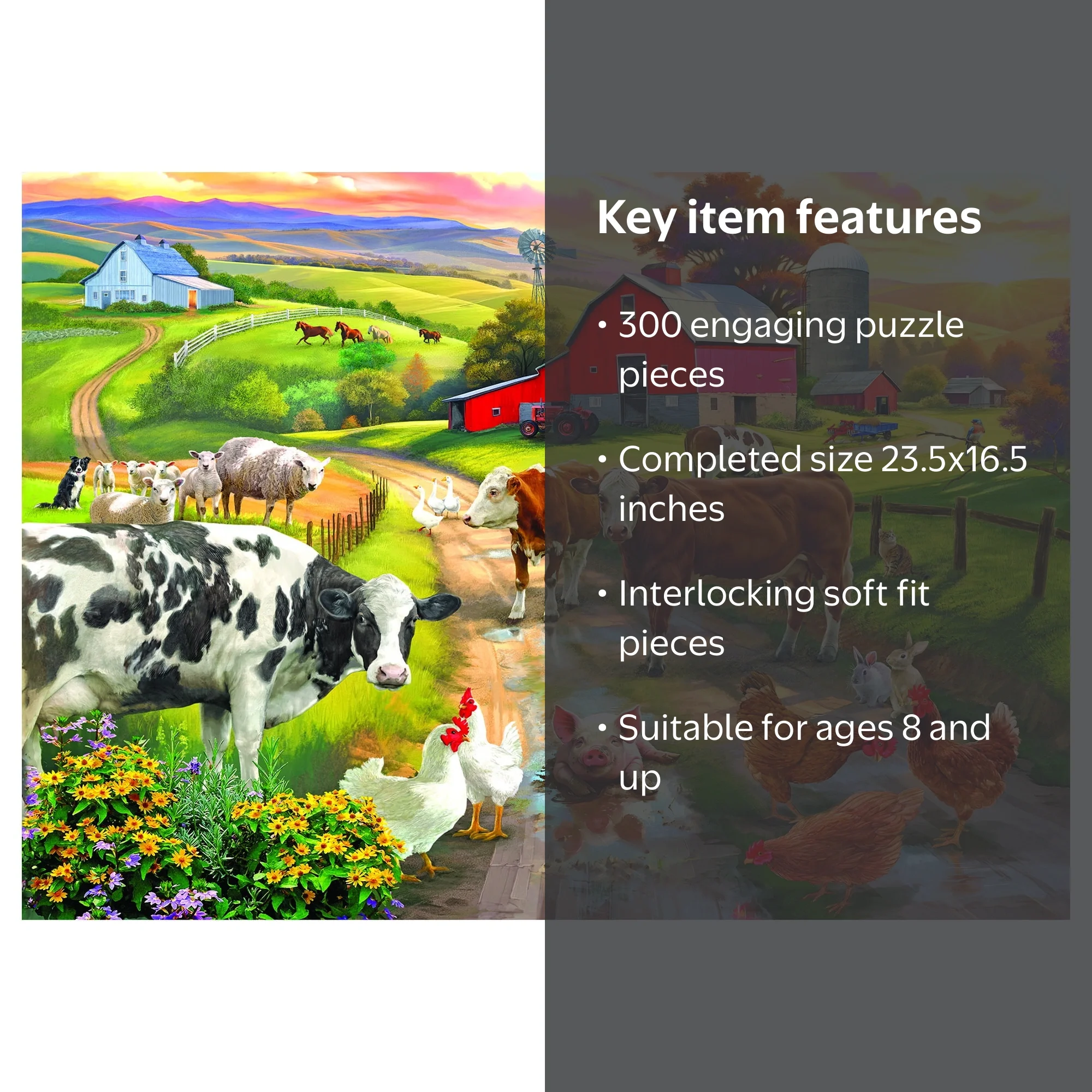 RoseArt Colorluxe 300-Piece Farm Welcoming Committee Adult