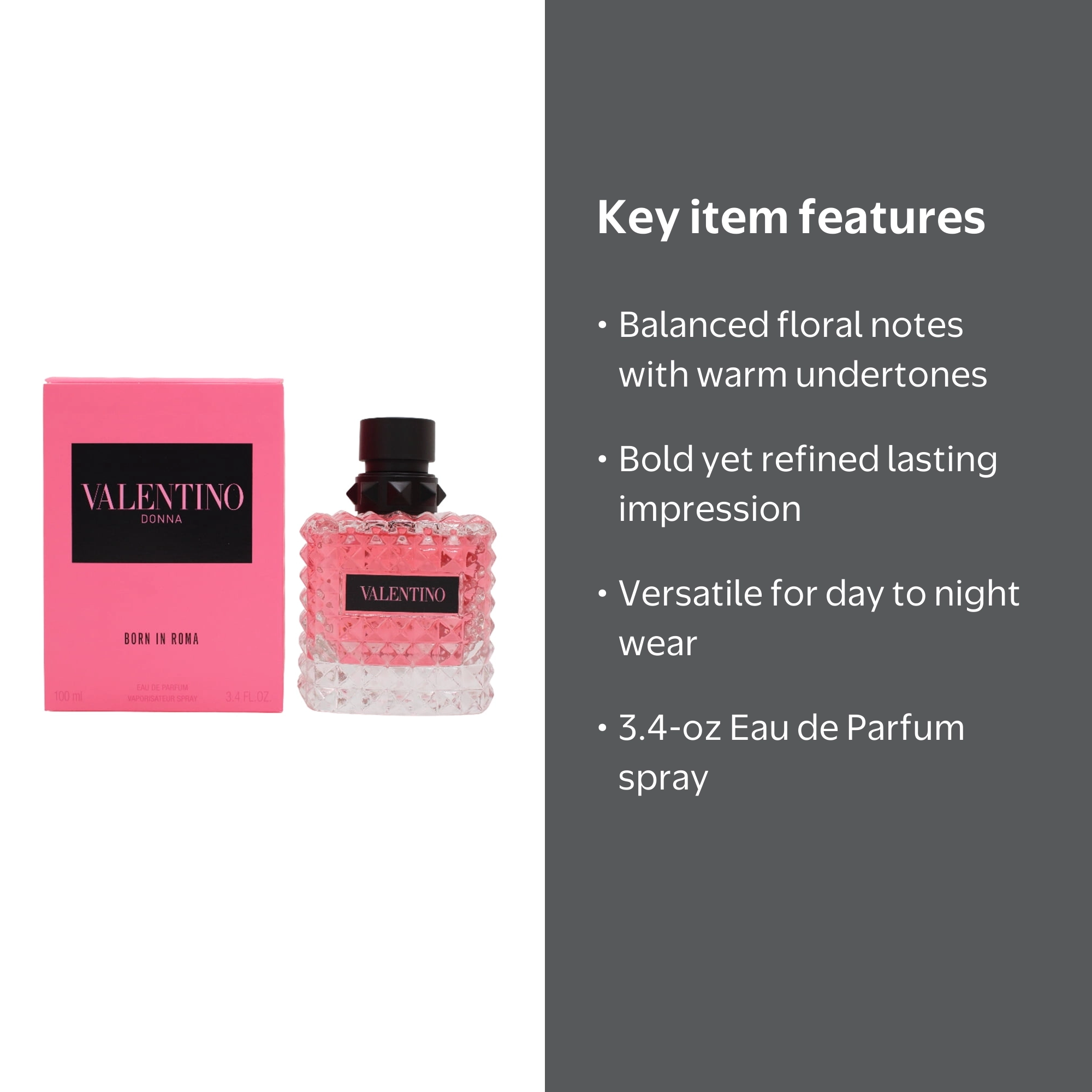 Valentino Donna Born In Roma Eau de Parfum Spray 3.4 oz, Floral