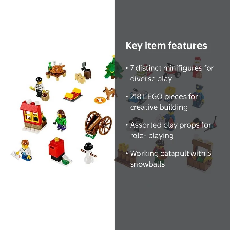 LEGO City Town Advent Calendar Stacking Toy 60063(Discontinued by