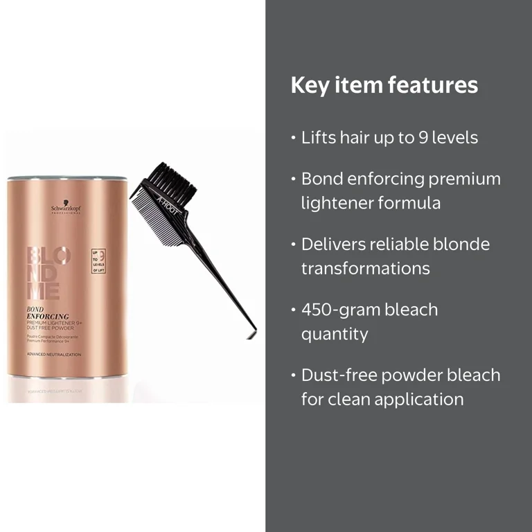 BlondMe Powder Bleach Premium Lightener 9+ Dust Free 450 grams and