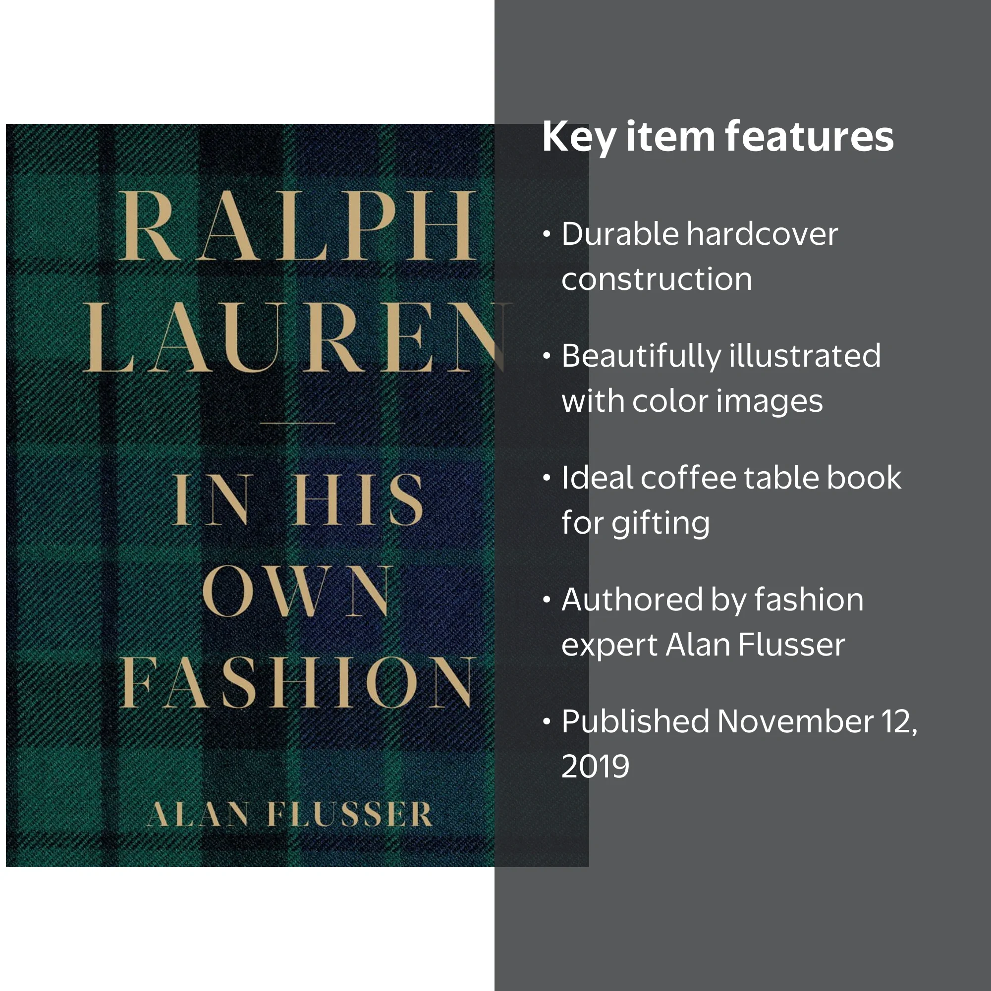 Alan Flusser, Ralph Lauren Biography In His Own Fashion Hardcover