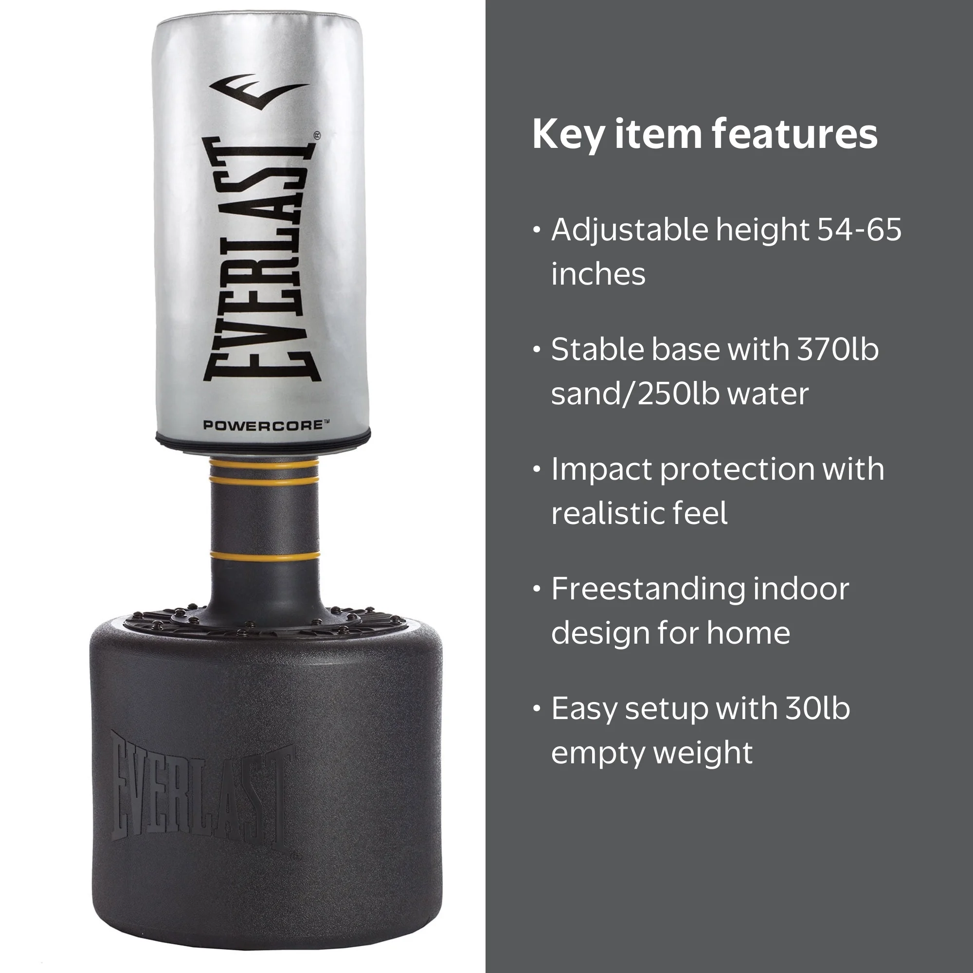 Everlast Power core Freestanding Indoor Rounded Heavy Duty Fitness