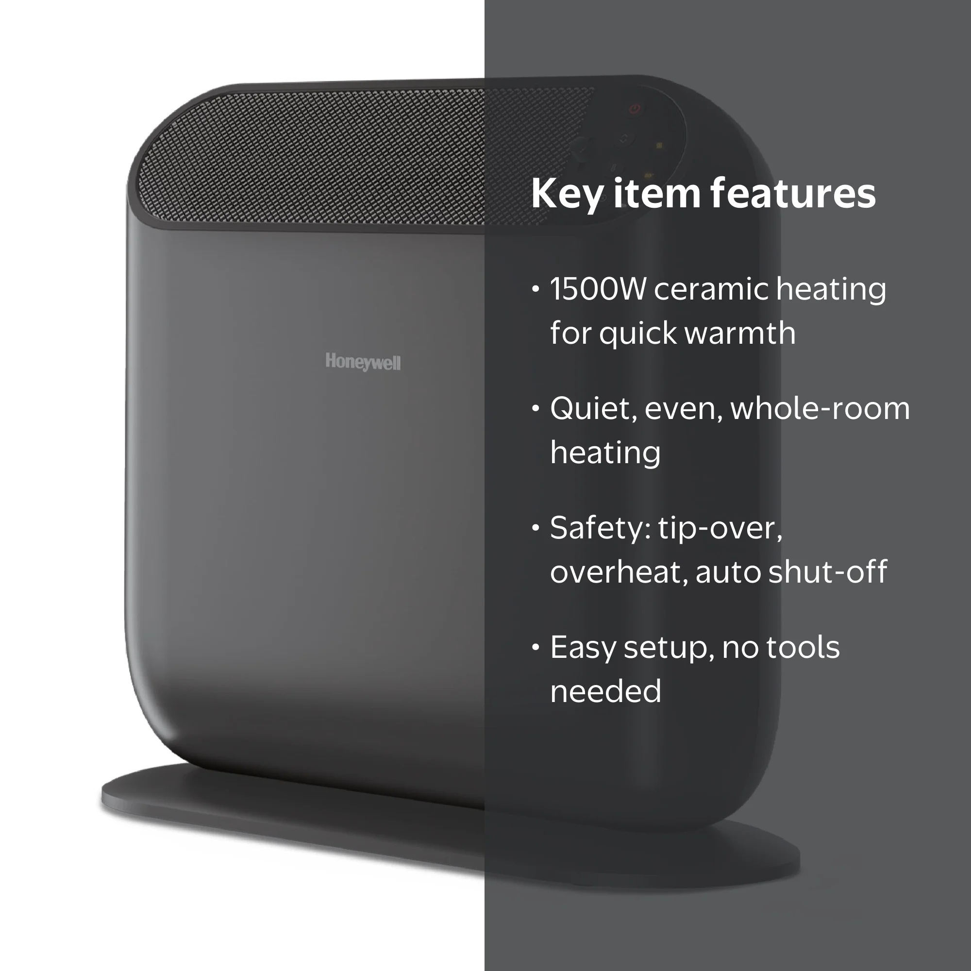 Honeywell Portable Small Electric Therma Wave 6 Ceramic Personal
