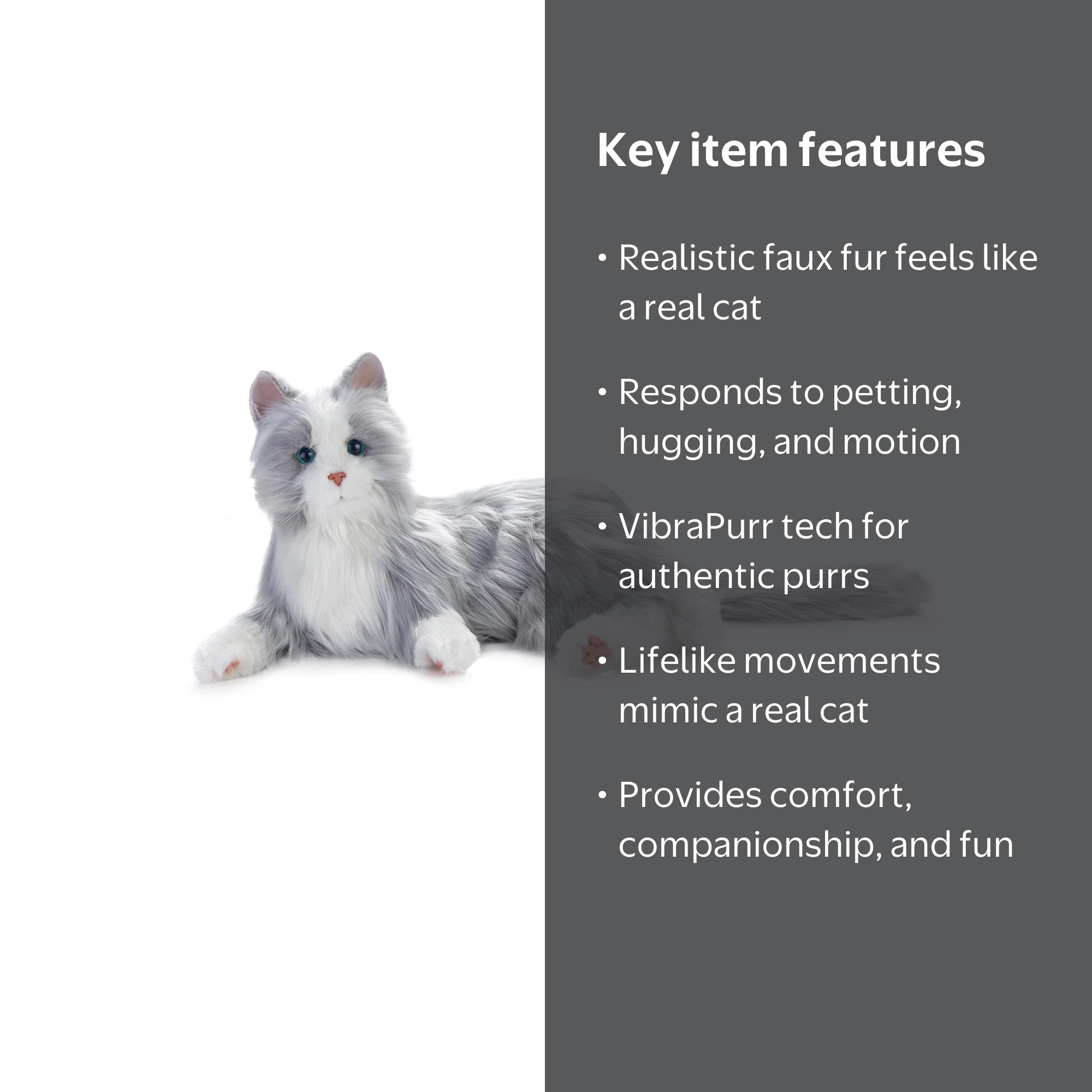 Joy For All Companion Pets A75945L00 Companion Pet Cat With 5