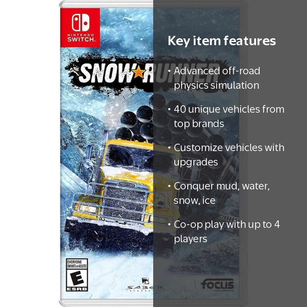 SnowRunner - Off-Road Racing Game for Nintendo Switch - Walmart.com