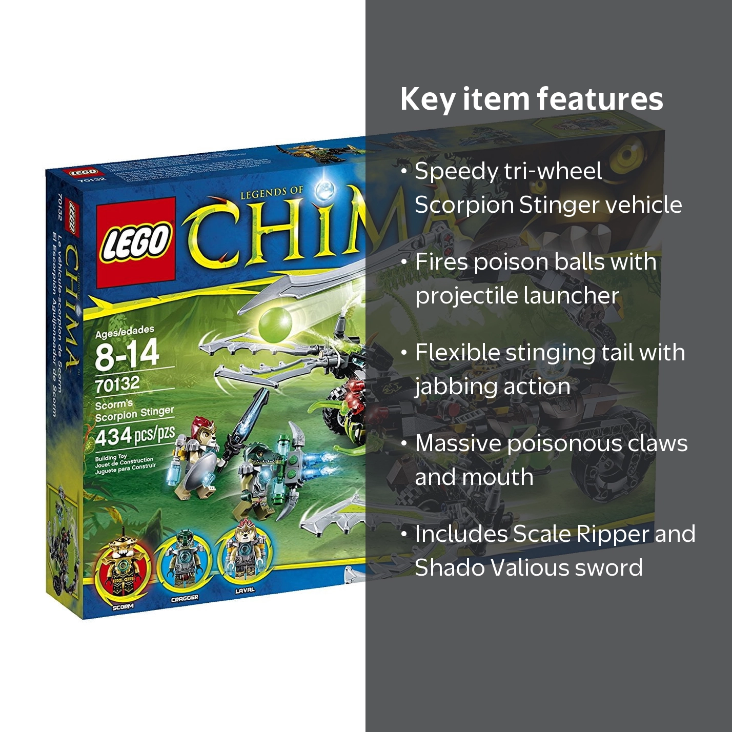 LEGO Chima 70132 Scorm's Scorpion Stinger - Walmart.com