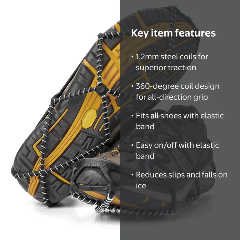 Yaktrax, Walk Traction Device, Ice Snow Treads, Steel Coils