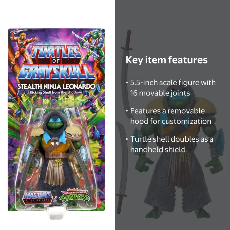 MOTU Origins Turtles of Grayskull Stealth Ninja Leonardo 5.5