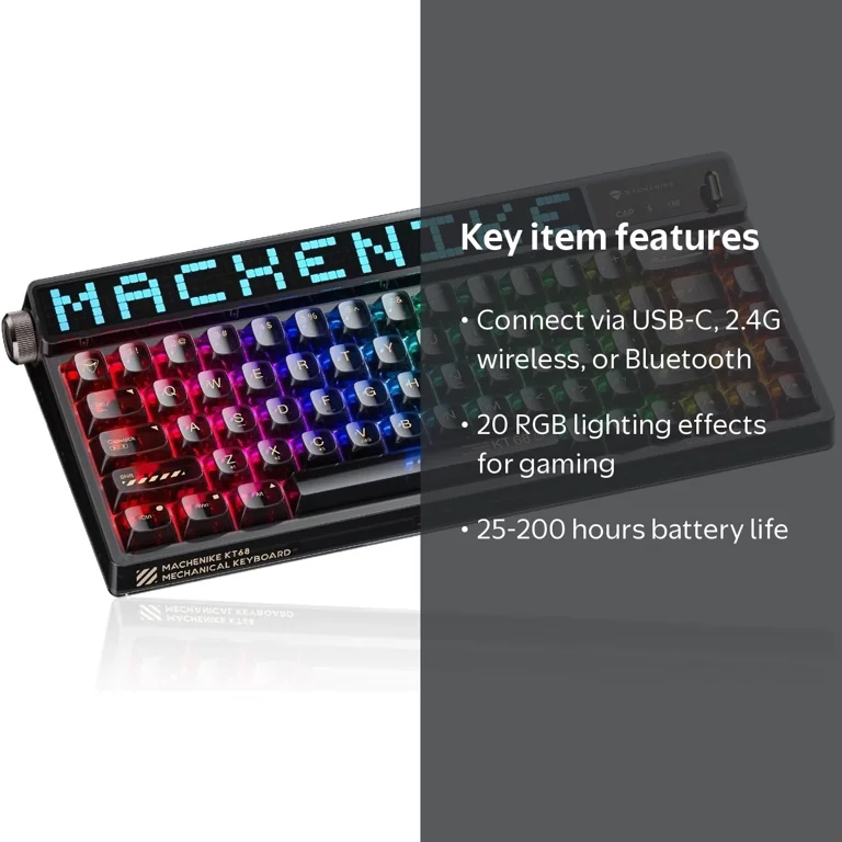 Machenike KT68 Pro 65% RGB Wireless Compact Mechanical Gaming