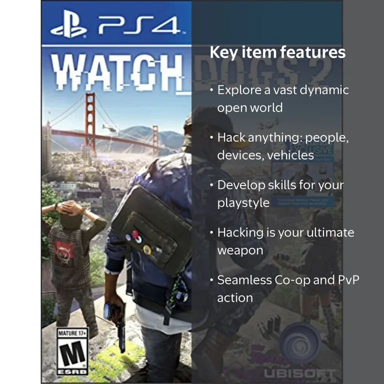 Ubisoft Watch Dogs 2 - PlayStation 4 Open World Action Adventure