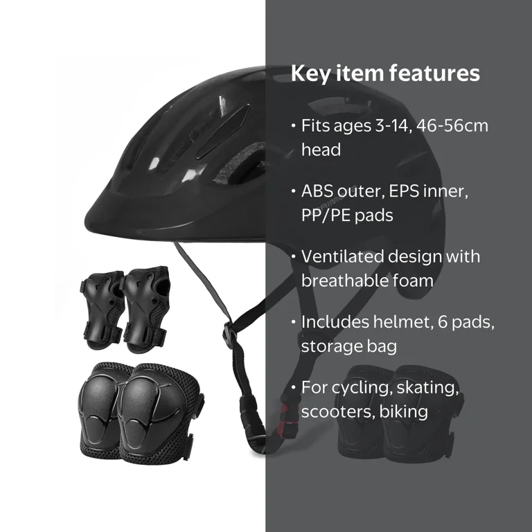 bike helmets & protective gear isinwheel Kids Helmet Set Skateboard Knee Pads Wrist Guards iSinwheel Official Store ensuring youll always feel fast in the pack RHINO Full Face Bike Helmets,