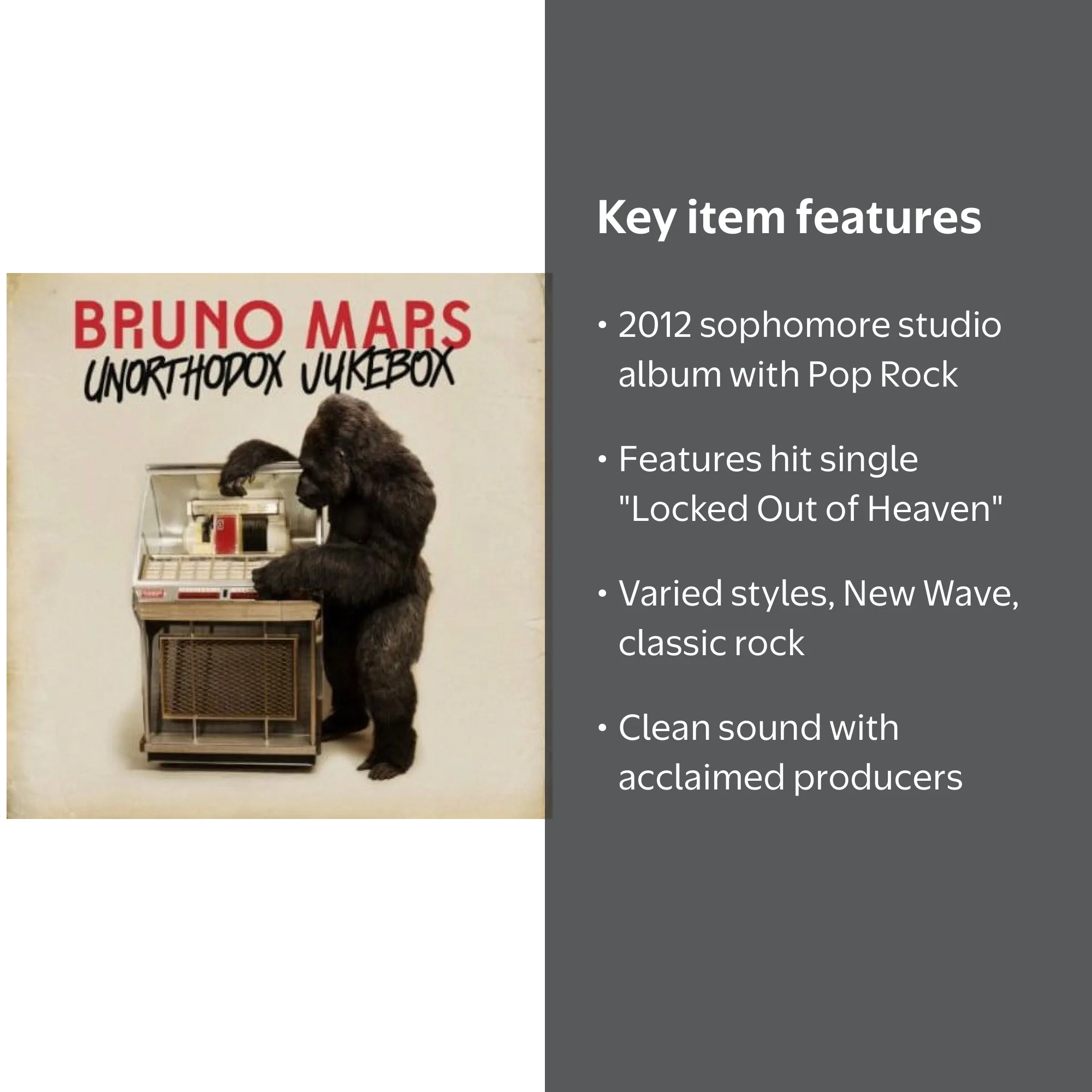 Bruno Mars - Unorthodox Jukebox - Music & Performance - CD