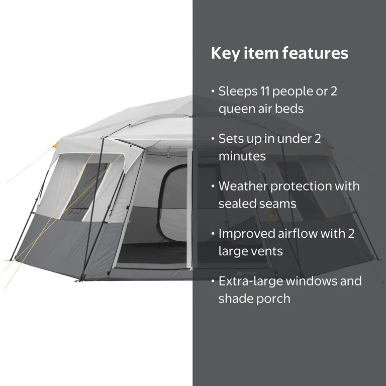 Ozark Trail WMT-171582 17 x 15 11-Person Instant Hexagon Cabin