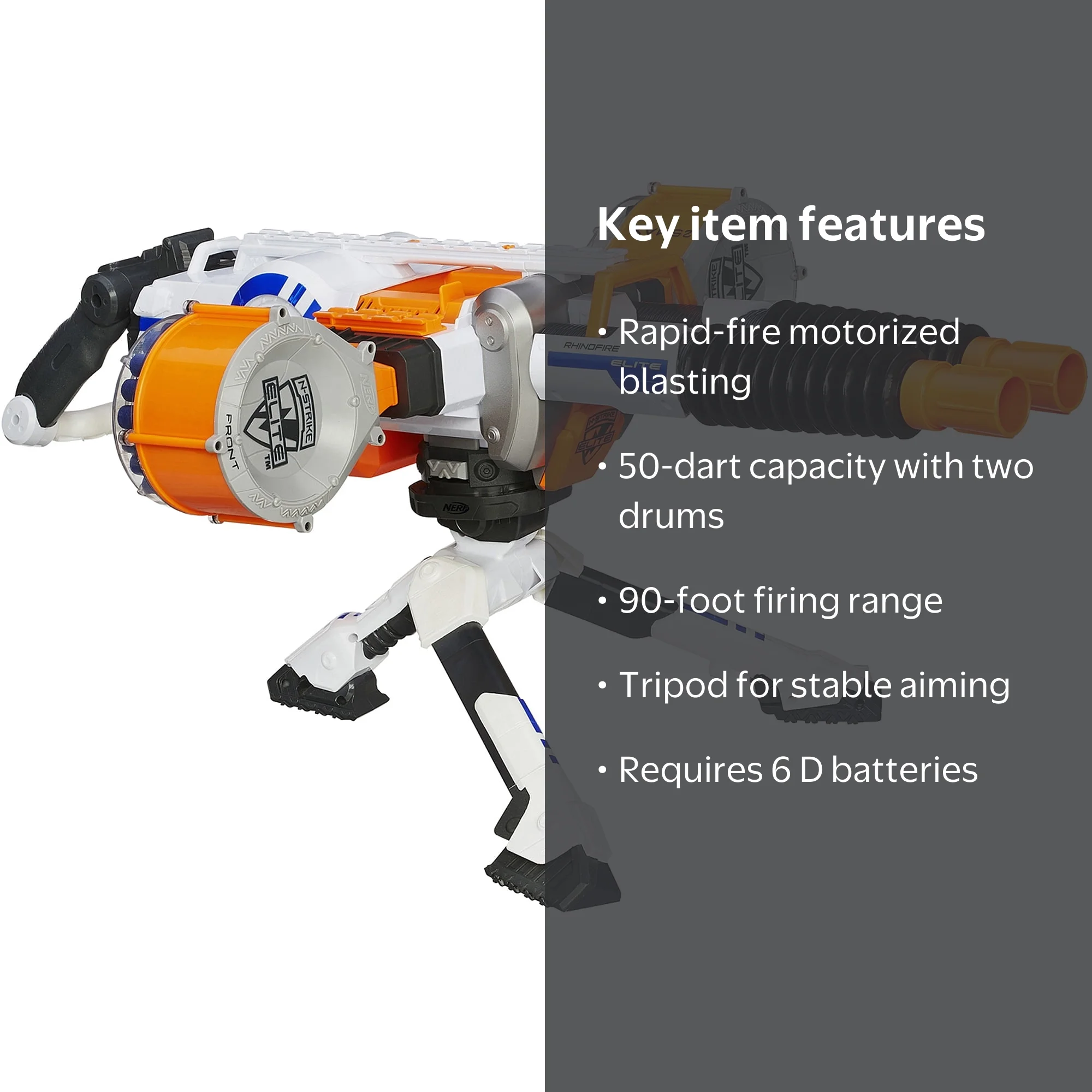 Nerf N-Strike Elite Rhino-Fire Blaster - Walmart.com