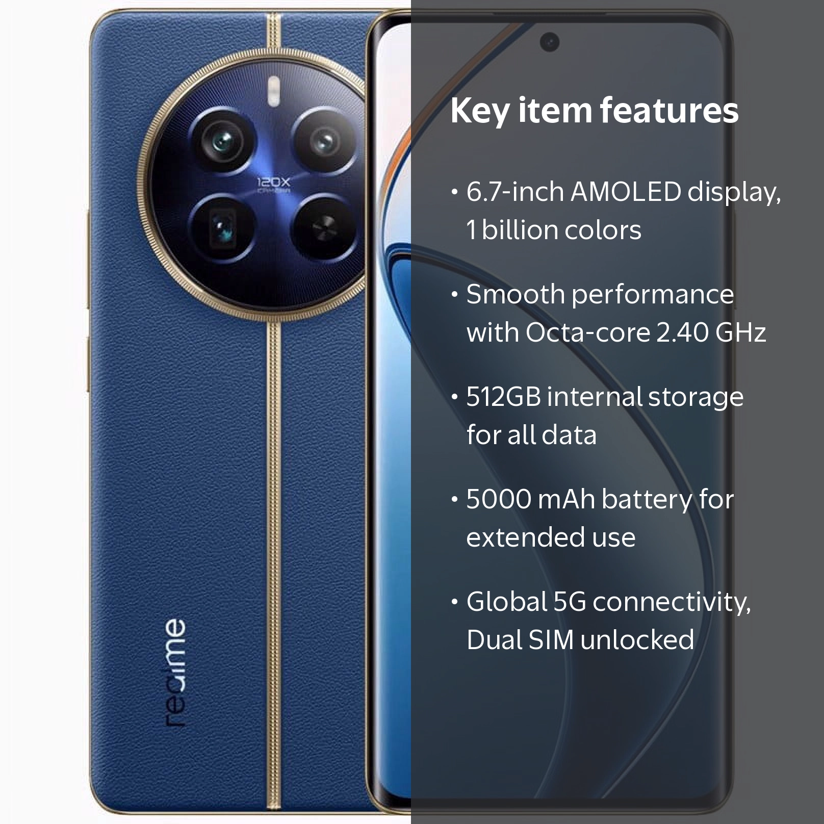 Realme 12 Pro+ DUAL SIM 512GB ROM + 12GB RAM (GSM Only | No CDMA