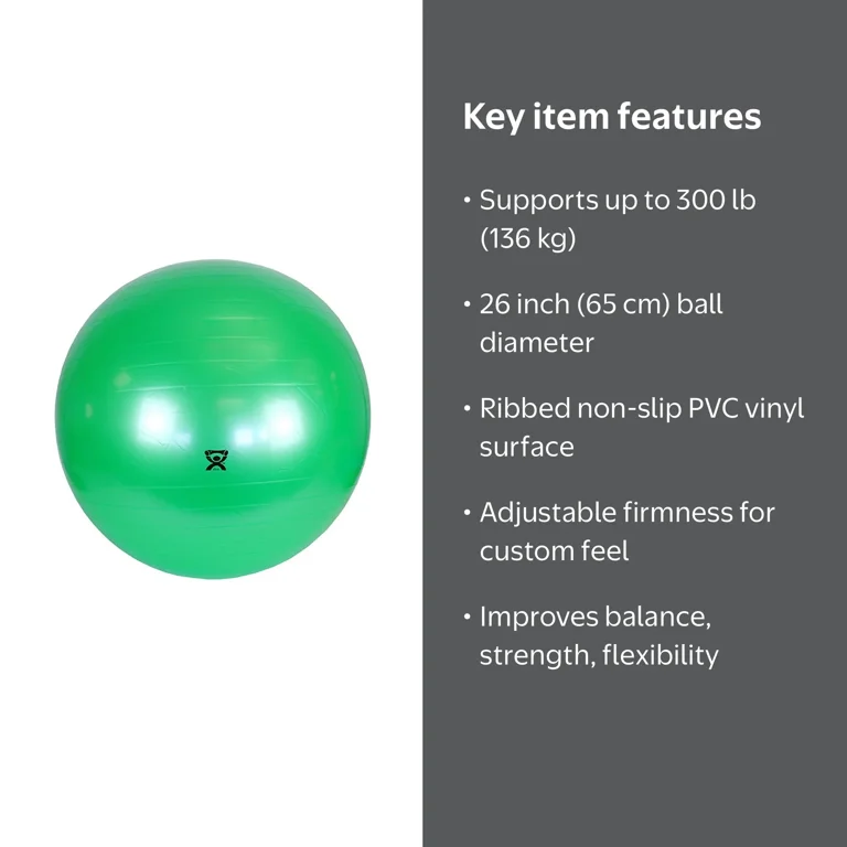 CanDo, Inflatable Stability Exercise Yoga Ball, 26