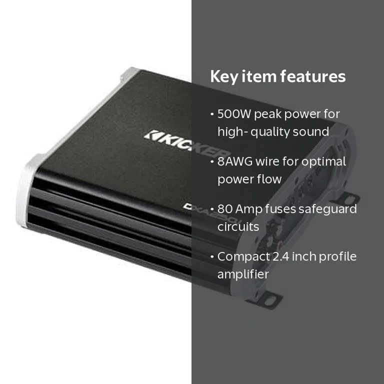KICKER DXA 250.1 - Bass Auto Audio Car Amplifier - External - 1